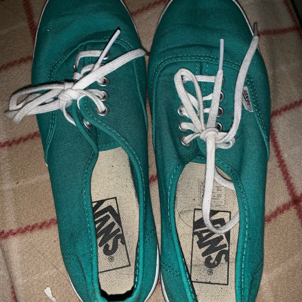 teal vans